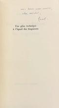 QUIGNARD (Pascal). | Une gêne technique à l'égard des fragments.