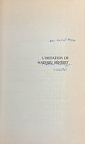 BENEZET (Mathieu). | L'imitation de Mathieu Bénézet. Mélodrame (Dits et récits du mortel).