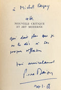 DAIX (Pierre). | Nouvelle critique et art moderne.