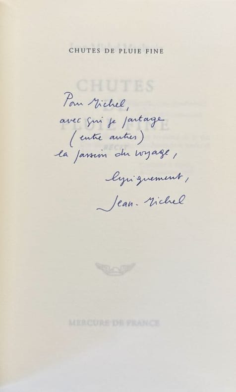 MAULPOIX (Jean-Michel). | Chutes de pluie fine.