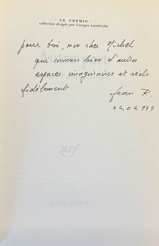 ROUDAUT (Jean). | Autre part. Paysages d'accompagnement.