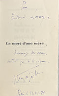 PEYREFITTE (Roger). | La mort d'une mère.