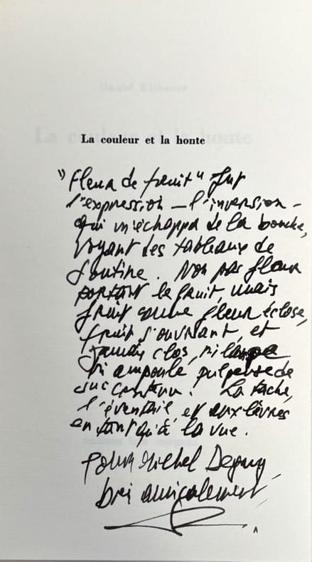 KLEBANER (Daniel). | La couleur et la honte.