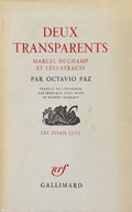 PAZ (Octavio). | Deux transparents : Marcel Duchamp et Lévi-Strauss.