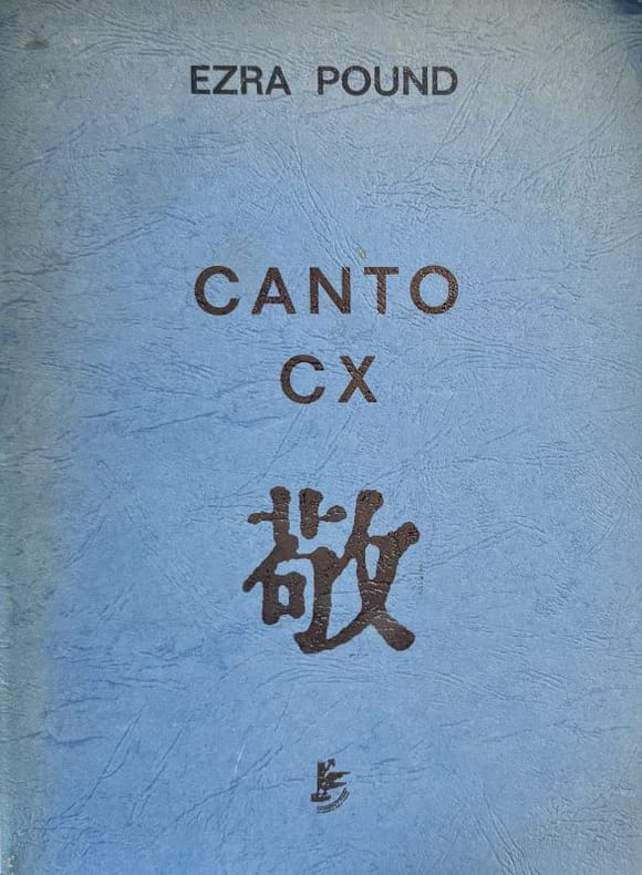 POUND (Ezra). | Canto CX. Traduit par Pierre Alien.