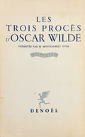 WILDE (Oscar) MONTGOMERY HYDE (H.). | Les trois procès d'Oscar Wilde.