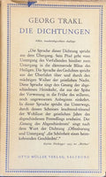 TRAKL (Georg). | Die Dichtungen. Achte, neudurchgesehene Auflage.
