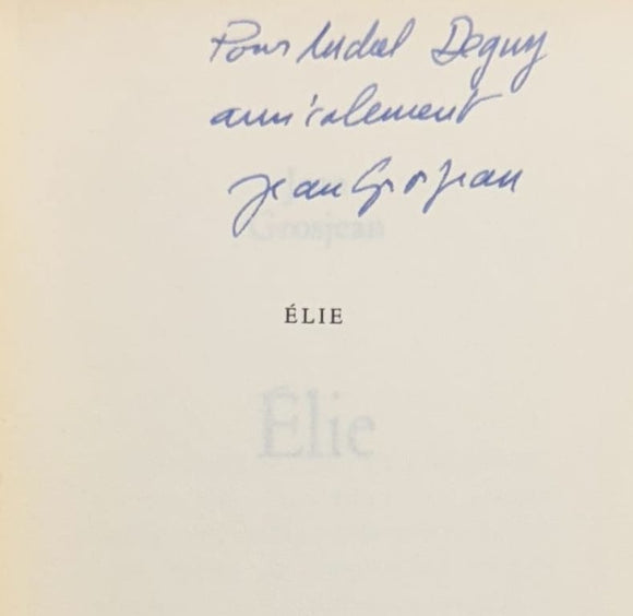 GROSJEAN (Jean). | Elie.