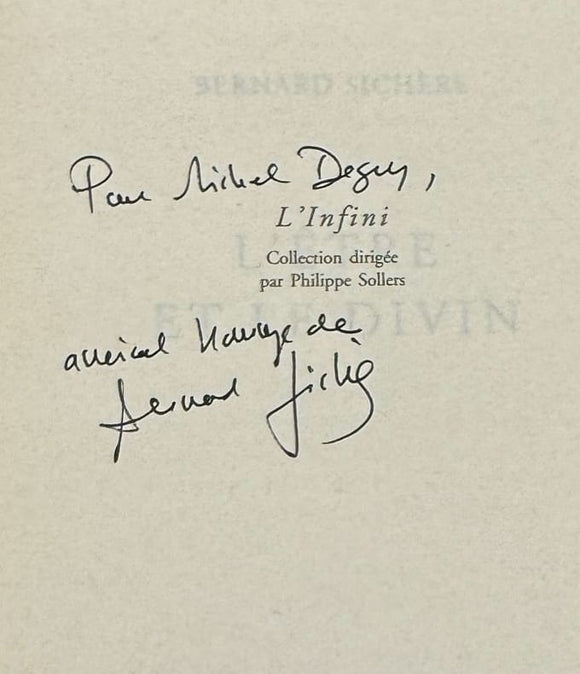 SICHERE (Bernard). | L'être et le divin.