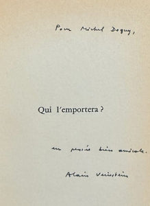 VEINSTEIN (Alain). | Qui l'emportera ?