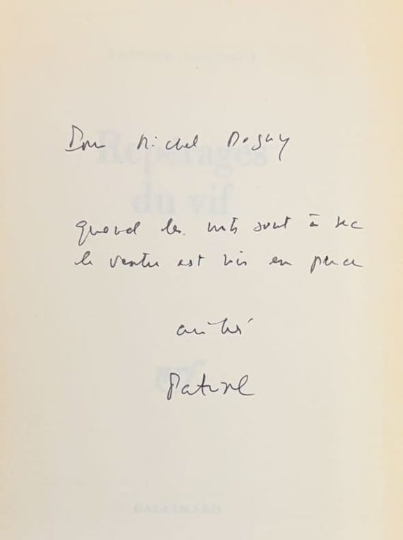 REUMAUX (Patrick). | Repérages du vif. Poèmes.