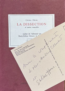 HEYM (Georg). | La dissection et autres nouvelles.