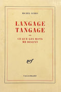 LEIRIS (Michel). | Langage tangage ou ce que les mots me disent.