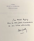VALERY (Paul) JARRETY (Michel). | Valéry devant la littérature. Mesure de la limite.