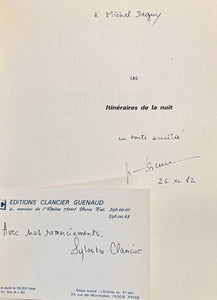LESCURE (Jean). | Itinéraires de la nuit.