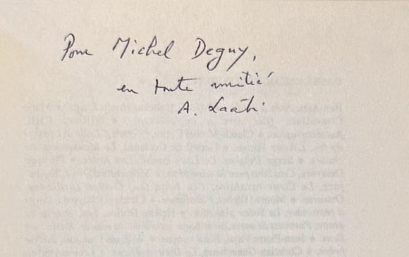 LAÂBI (Abdellatif). | Mon cher double.