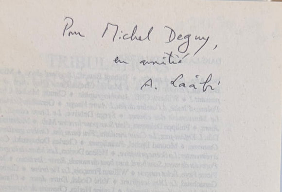 LAÂBI (Abdellatif). | Tribulations d'un rêveur attitré.