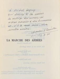 LE QUINTREC (Charles). | La marche des arbres. Poèmes.