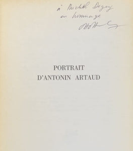 ARTAUD (Antonin) HAHN (Otto). | Portrait d'Antonin Artaud.