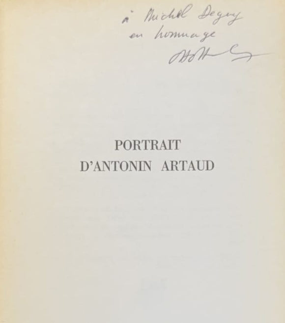 ARTAUD (Antonin) HAHN (Otto). | Portrait d'Antonin Artaud.
