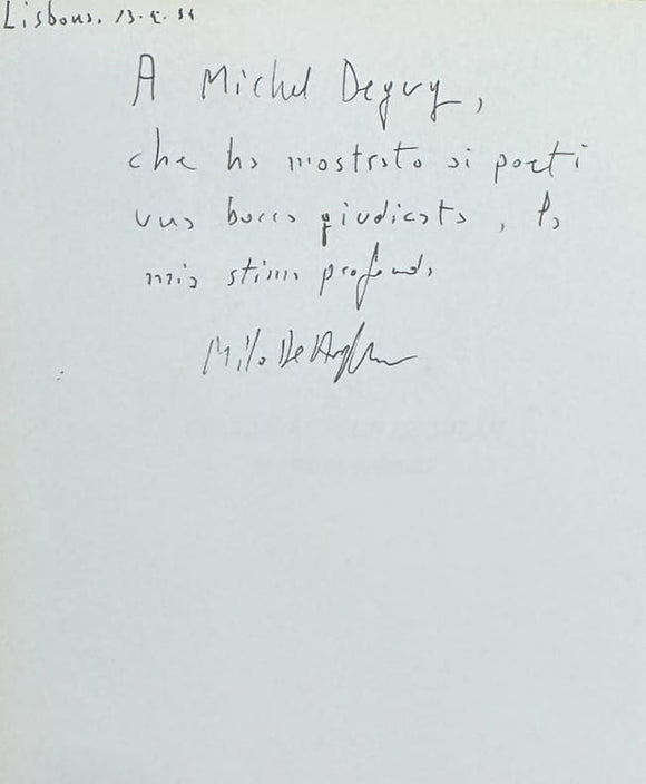 DE ANGELIS (Milo). | L'océan autour de Milan.