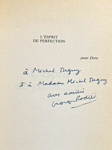 RODITI (Georges). | L'esprit de perfection.