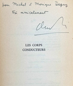 SIMON (Claude). | Les corps conducteurs. Roman.