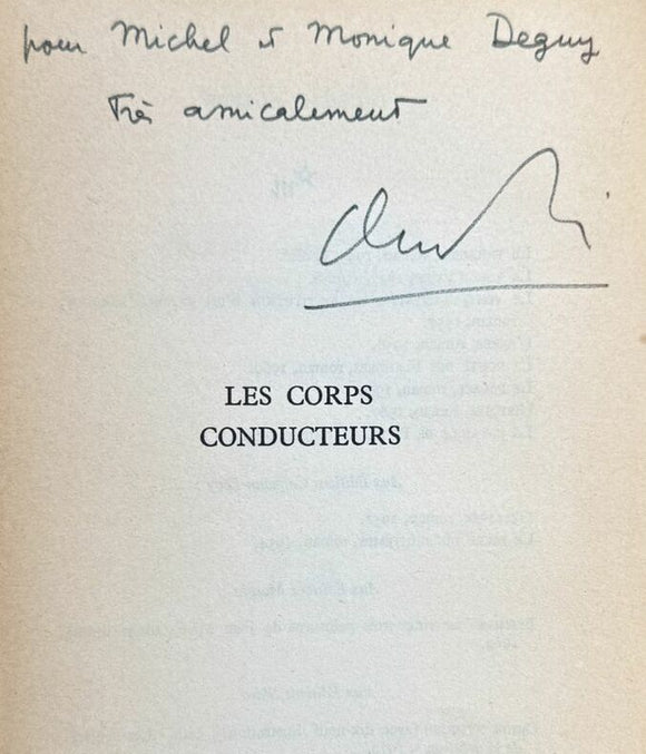 SIMON (Claude). | Les corps conducteurs. Roman.