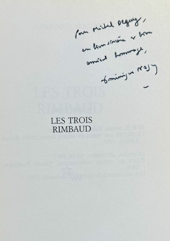 NOGUEZ (Dominique). | Les Trois Rimbaud.