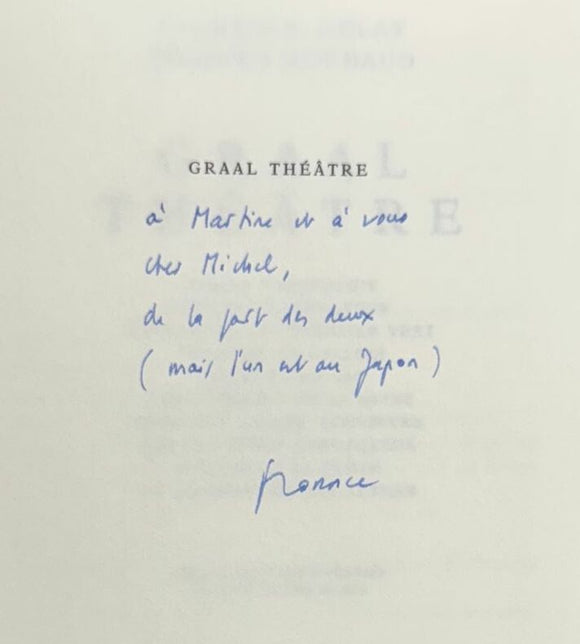 DELAY (Florence) et ROUBAUD (Jacques). | Graal théâtre.