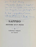 SAPPHO MORA (Edith). | Sappho. Histoire d'un poète et traduction intégrale de l'oeuvre.