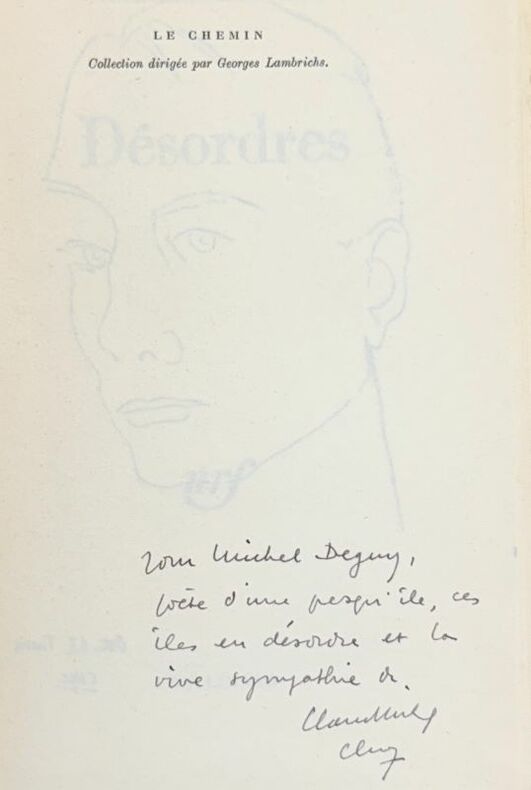 CLUNY (Claude Michel). | Désordres.