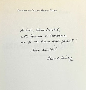CLUNY (Claude Michel). | Oeuvre poétique.