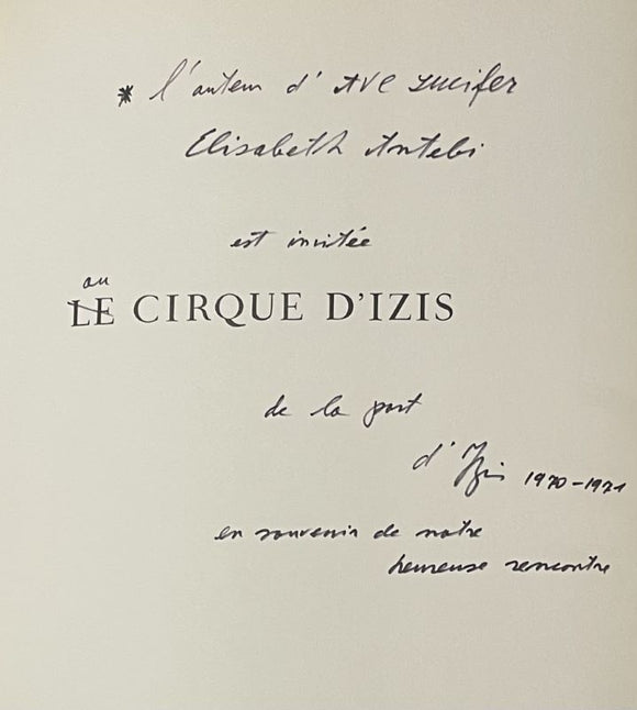 IZIS (Bidermanas) PREVERT (Jacques). | Le Cirque d'Izis. Avec quatre compositions originales de Marc Chagall.