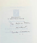 BECKETT (Samuel) CASANOVA (Pascale). | Beckett l'abstracteur : anatomie d'une révolution littéraire.