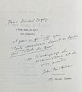 MICHEL (Jean-Paul). | Pour nous, la Loi (sur Hölderlin). Suivi de Je lis Hölderlin comme on reçoit des coups.