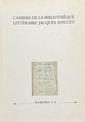COLLECTIF. | Cahiers de la Bibliothèque Jacques Doucet, numéro 3-4 (2000).