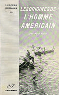 RIVET (Paul). | Les origines de l'homme américain.