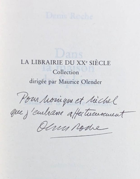ROCHE (Denis). | Dans la Maison du Sphinx. Essais sur la matière littéraire.