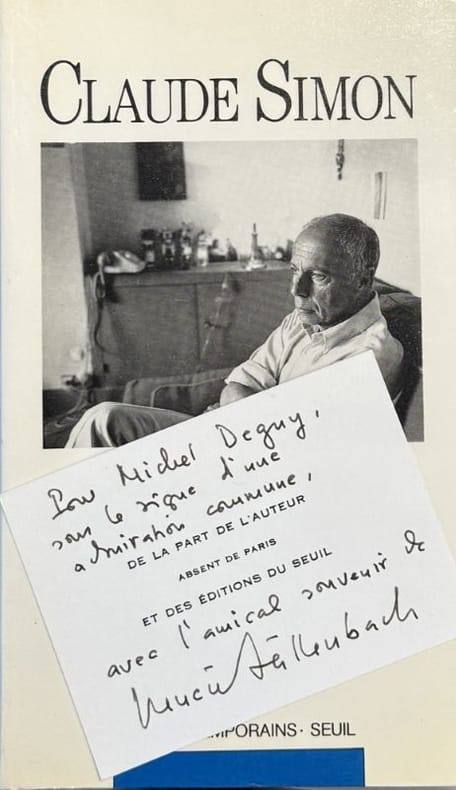 SIMON (Cl.) DALLENBACH (Lucien). | Claude Simon.