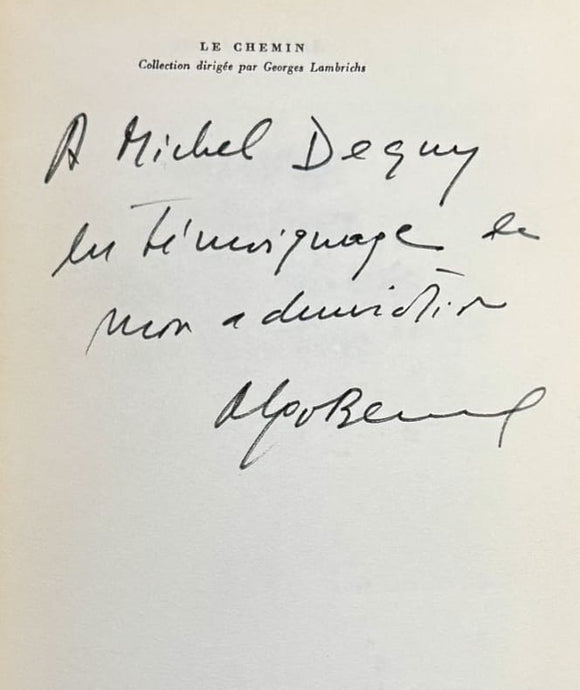 BECKETT (Samuel) BERNAL (Olga). | Langage et fiction dans le roman de Beckett.