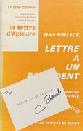 BOLLACK (Jean). | Lettre à un président sur le découragement des études grecques en France.