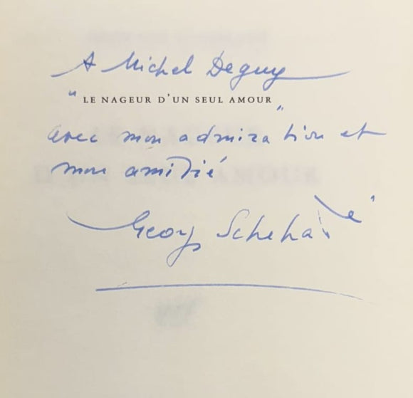 SCHEHADE (Georges). | Le nageur d'un seul amour.