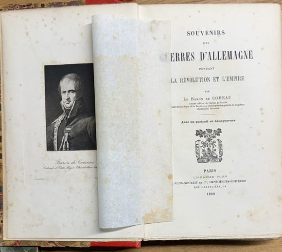 COMEAU DE CHARRY (Baron Sébastien Joseph de). | Souvenirs des guerres d'Allemagne pendant la Révolution et l'Empire.