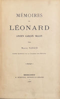 NADAUD (Martin). | Mémoires de Léonard, ancien garçon maçon.