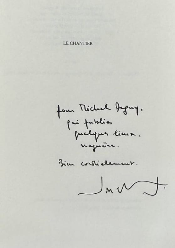 JOUET (Jacques). | Le chantier.