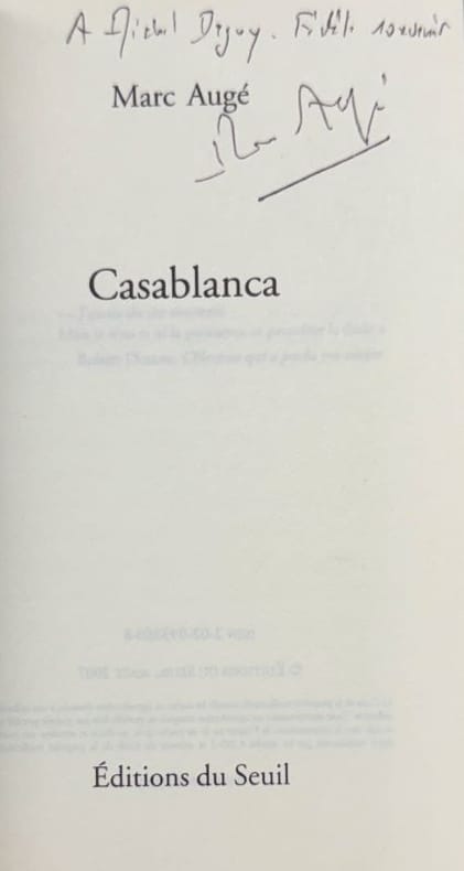 AUGE (Marc). | Casablanca.