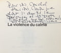 FORRESTER (Viviane). | La violence du calme.