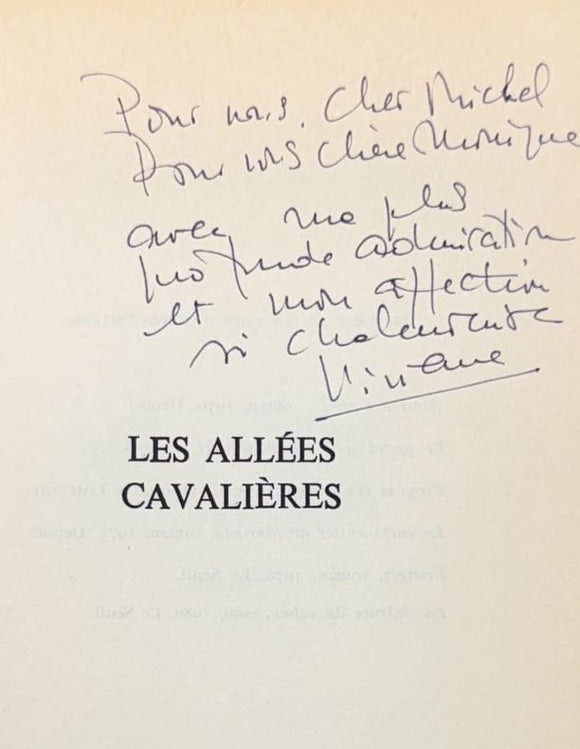 FORRESTER (Viviane). | Les allées cavalières.