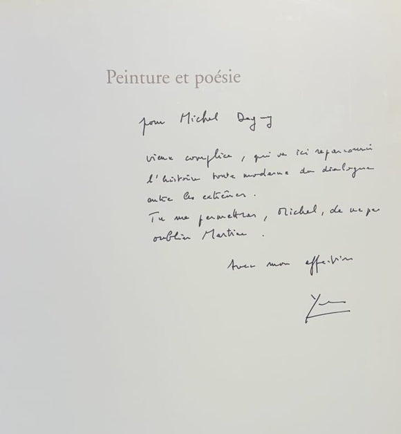 PEYRE (Yves). | Peinture et poésie : le dialogue par le livre.